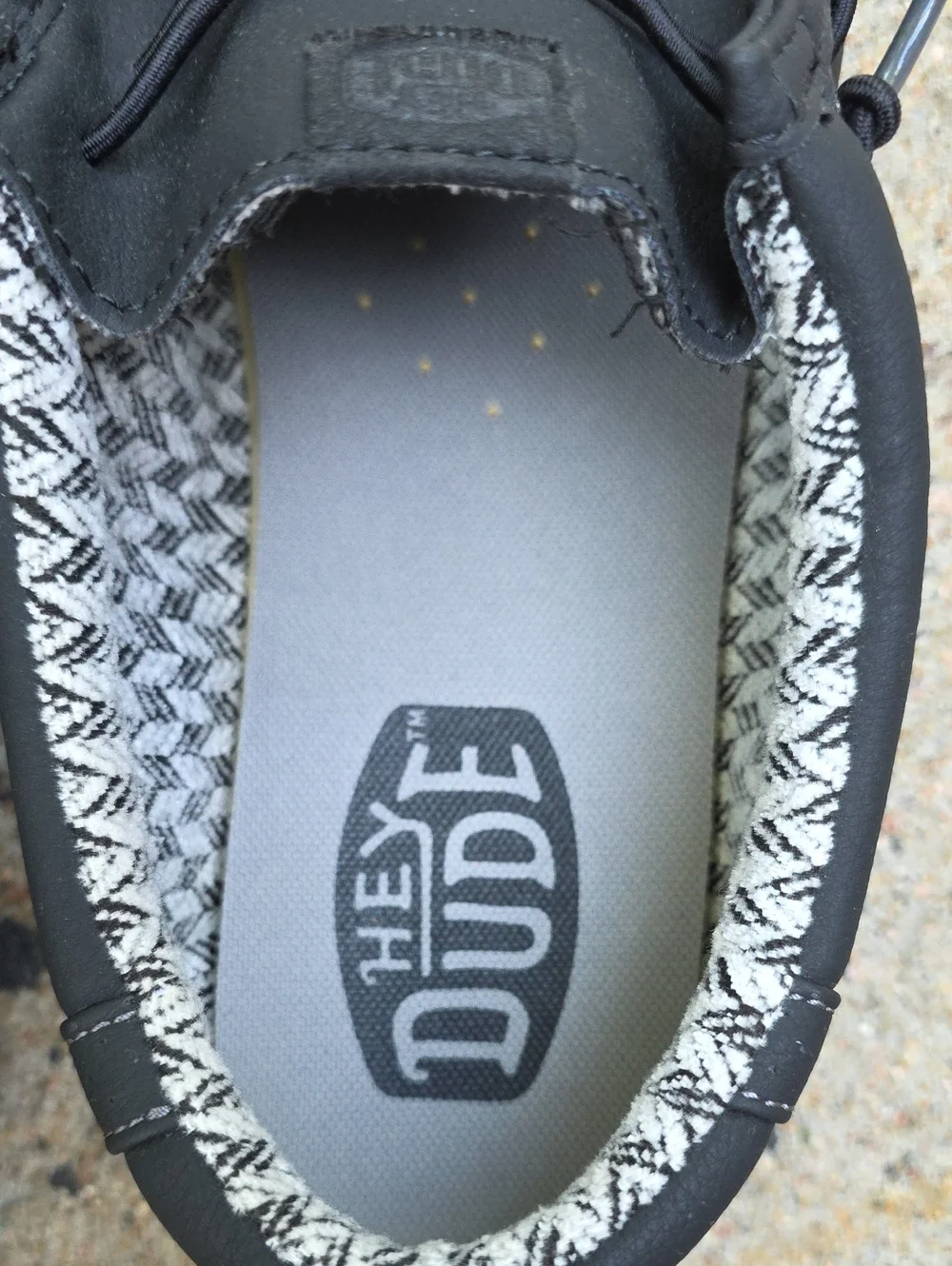 Hey Dude Wally Classic Black Charcoal Casual Slip-On Size 13